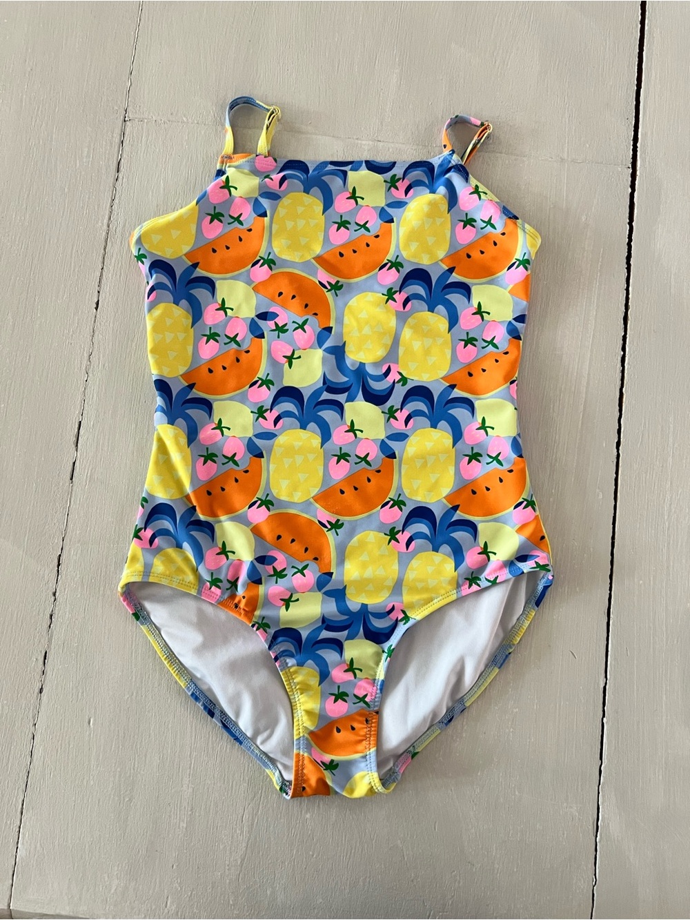 Old Navy Tropical Fruit One-Piece Swimsuit Girls XL (14-16)
